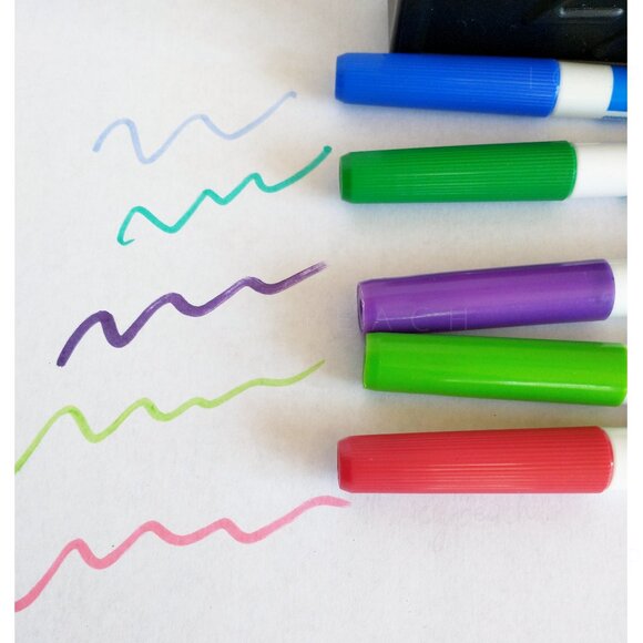 Dry Erase White Board Supplies 1 Eraser with 5 Markers Expo/Rose Art Brands - Picture 4 of 5